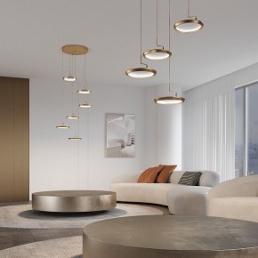 Подвесной светильник Eurosvet Crespella 90034/6 золото в Дегтярске - degtyarsk.ok-mebel.com | фото 4