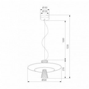 Подвесной светильник Eurosvet Titania 40029/1 LED белый в Дегтярске - degtyarsk.ok-mebel.com | фото 4