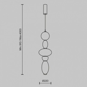 Подвесной светильник Maytoni Adore MOD297PL-L24BS3K1 в Дегтярске - degtyarsk.ok-mebel.com | фото 5