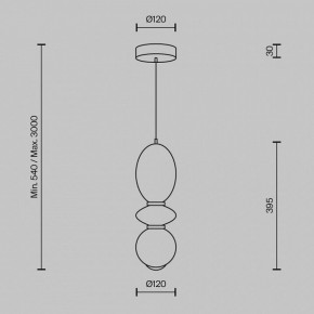 Подвесной светильник Maytoni Brosche MOD362PL-L10BG3K в Дегтярске - degtyarsk.ok-mebel.com | фото 4