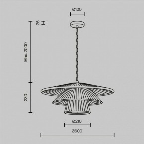 Подвесной светильник Maytoni Costa MOD394PL-01BS1 в Дегтярске - degtyarsk.ok-mebel.com | фото 5