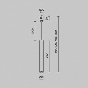 Подвесной светильник Maytoni Focus Led TR155-1-5W3K-B в Дегтярске - degtyarsk.ok-mebel.com | фото 5