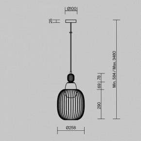 Подвесной светильник Maytoni Levitation MOD376PL-01G1 в Дегтярске - degtyarsk.ok-mebel.com | фото 5