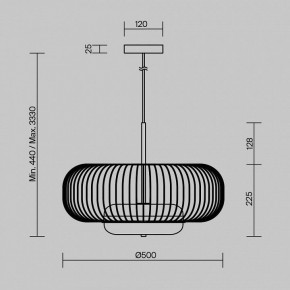 Подвесной светильник Maytoni Levitation MOD376PL-L30G3K в Дегтярске - degtyarsk.ok-mebel.com | фото 5