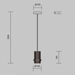 Подвесной светильник Maytoni Pilastro MOD430PL-L5W3K в Дегтярске - degtyarsk.ok-mebel.com | фото 5