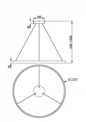 Подвесной светильник Maytoni Rim MOD058PL-L54BK в Дегтярске - degtyarsk.ok-mebel.com | фото 4