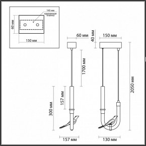 Подвесной светильник Odeon Light Lark 5431/2L в Дегтярске - degtyarsk.ok-mebel.com | фото 5