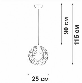 Подвесной светильник Vitaluce V1869 V1869-0/1S в Дегтярске - degtyarsk.ok-mebel.com | фото 6