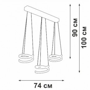 Подвесной светильник Vitaluce V3047 V3047-0/3S в Дегтярске - degtyarsk.ok-mebel.com | фото 4