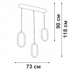 Подвесной светильник Vitaluce V3049 V3049-0/3S в Дегтярске - degtyarsk.ok-mebel.com | фото 4