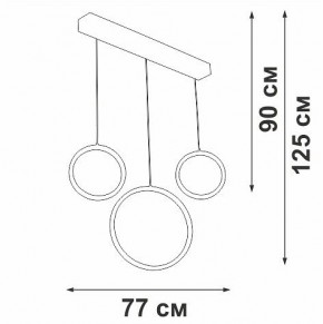Подвесной светильник Vitaluce V3050 V3050-0/3S в Дегтярске - degtyarsk.ok-mebel.com | фото 5