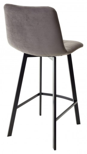 Полубарный стул CHILLI-QB SQUARE графит #14, велюр / черный каркас (H=66cm) М-City в Дегтярске - degtyarsk.ok-mebel.com | фото 3