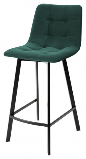 Полубарный стул CHILLI-QB SQUARE зеленый #19, велюр / черный каркас (H=66cm) М-City в Дегтярске - degtyarsk.ok-mebel.com | фото