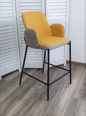 Полубарный стул NYX (H=65cm) VF106 желтый / VF120 серый М-City в Дегтярске - degtyarsk.ok-mebel.com | фото