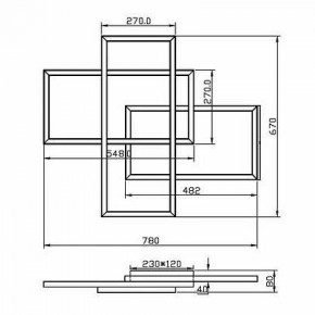 Потолочная люстра Maytoni Line MOD016CL-L80BK в Дегтярске - degtyarsk.ok-mebel.com | фото 2
