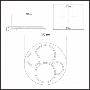 Потолочная люстра Sonex Pine 7734/60L в Дегтярске - degtyarsk.ok-mebel.com | фото 9