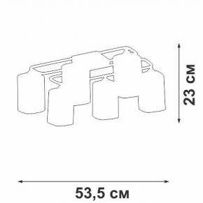 Потолочная люстра Vitaluce V3092 V3092-1/6PL в Дегтярске - degtyarsk.ok-mebel.com | фото 4