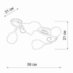 Потолочная люстра Vitaluce V3269 V3269-3/4PL в Дегтярске - degtyarsk.ok-mebel.com | фото 2