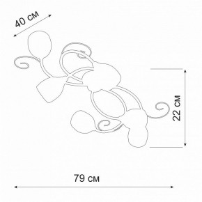 Потолочная люстра Vitaluce V3269 V3269-3/6PL в Дегтярске - degtyarsk.ok-mebel.com | фото 2