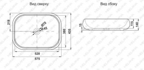 Раковина MELANA MLN-78102 в Дегтярске - degtyarsk.ok-mebel.com | фото 2