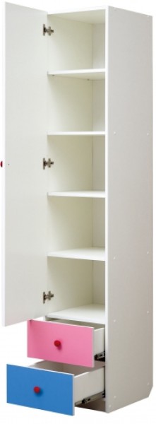 Шкаф 1-но дверный с ящиками и фотопечатью Совята 1.1 (400) в Дегтярске - degtyarsk.ok-mebel.com | фото 2