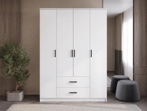 Шкаф 4-х створчатый Титан (белый) в Дегтярске - degtyarsk.ok-mebel.com | фото