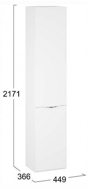 Шкаф для белья Глосс СМ-319.07.011 в Дегтярске - degtyarsk.ok-mebel.com | фото 4