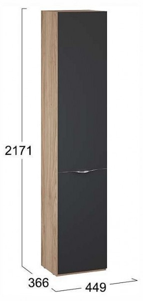 Шкаф для белья Глосс СМ-319.07.011 в Дегтярске - degtyarsk.ok-mebel.com | фото 4