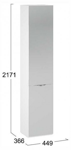 Шкаф для белья Глосс СМ-319.07.012 в Дегтярске - degtyarsk.ok-mebel.com | фото 4