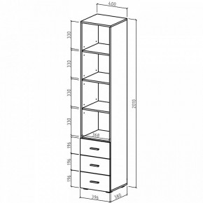 Шкаф для белья Мартин-1 в Дегтярске - degtyarsk.ok-mebel.com | фото 5
