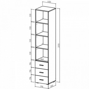 Шкаф для белья Мартин-2 в Дегтярске - degtyarsk.ok-mebel.com | фото 5