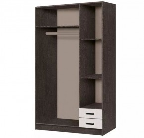 Шкаф распашной Эконом (Венге/Дуб Белфорд) в Дегтярске - degtyarsk.ok-mebel.com | фото 2