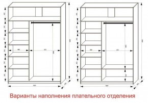 Шкаф-купе 1600 серии SOFT D1+D3+B2+PL1 (2 ящика+1штанга) профиль «Графит» в Дегтярске - degtyarsk.ok-mebel.com | фото 6