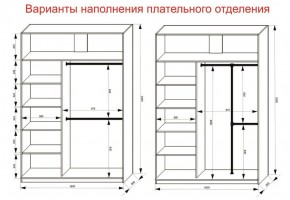 Шкаф-купе 1600 серии SOFT D1+D3+B2+PL1 (2 ящика+1штанга) профиль «Графит» в Дегтярске - degtyarsk.ok-mebel.com | фото 7