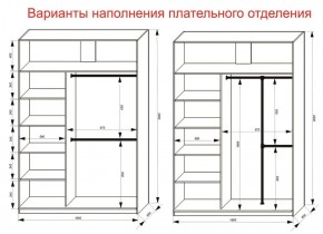 Шкаф-купе 1600 серии SOFT D8+D2+B2+PL4 (2 ящика+F обр.штанга) профиль «Капучино» в Дегтярске - degtyarsk.ok-mebel.com | фото 6