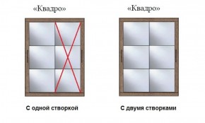 Шкаф-купе №19 Серия 3 Квадро (2000) Ясень Анкор светлый в Дегтярске - degtyarsk.ok-mebel.com | фото 3