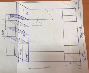 Шкаф-купе Ксения 1600 (Итальянский Орех) в Дегтярске - degtyarsk.ok-mebel.com | фото 5