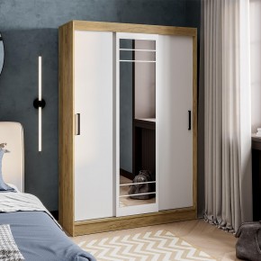 Шкаф-купе Тео ШКК-02 (крафт/белый) в Дегтярске - degtyarsk.ok-mebel.com | фото