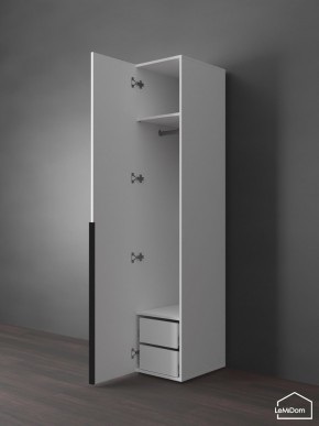 Шкаф Linnea MHR-1-3 2050х400х510 (Белый-М 11.1.2) в Дегтярске - degtyarsk.ok-mebel.com | фото 5