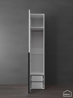Шкаф Linnea MHR-1-3 2050х400х510 (Белый-М 11.1.2) в Дегтярске - degtyarsk.ok-mebel.com | фото 6