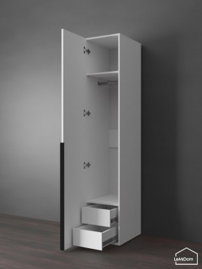 Шкаф Linnea MHR-1-3 2050х400х510 (Белый-М 11.1.2) в Дегтярске - degtyarsk.ok-mebel.com | фото 7