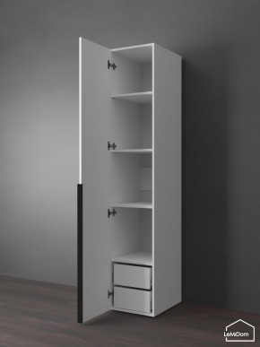 Шкаф Linnea MHR-1-3 2050х400х510 (Белый-М 11.1.2) в Дегтярске - degtyarsk.ok-mebel.com | фото 5