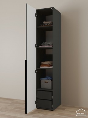 Шкаф Linnea MHR-1-4 2050х400х510 (Графит-М 11.1.25) в Дегтярске - degtyarsk.ok-mebel.com | фото 5