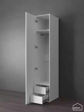 Шкаф Linnea MHR-1PO-3 2050х400х510 (Белый-М 11.1.2) в Дегтярске - degtyarsk.ok-mebel.com | фото 5
