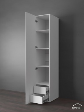 Шкаф Linnea MHR-1PO-4 2050х400х510 (Белый-М 11.1.2) в Дегтярске - degtyarsk.ok-mebel.com | фото 4