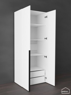 Шкаф Linnea MHR-2-4 2050х800х510 (Белый-М 11.1.2) в Дегтярске - degtyarsk.ok-mebel.com | фото 6