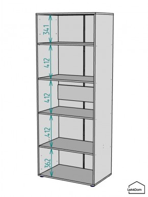 Шкаф Linnea MHR-2PO-2 2050х800х510 (Белый-М 11.1.2) в Дегтярске - degtyarsk.ok-mebel.com | фото 3