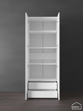 Шкаф Linnea MHR-2PO-4 2050х800х510 (Белый-М 11.1.2) в Дегтярске - degtyarsk.ok-mebel.com | фото 6