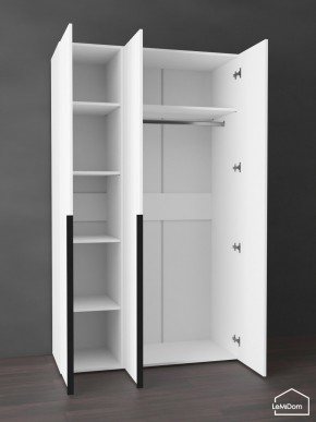 Шкаф Linnea MHR-3-1 2050х1200х510 (Белый-М 11.1.2) в Дегтярске - degtyarsk.ok-mebel.com | фото 4