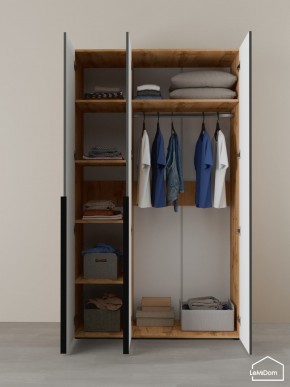 Шкаф Linnea MHR-3-1 2050х1200х510 (ДВ-М 11.1.25) в Дегтярске - degtyarsk.ok-mebel.com | фото 4